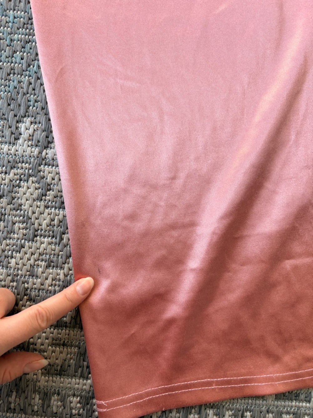 Windsor Formal Dress Satin Cowl Neck Slip Dress in Dusty Rose - Picture 6 of 7